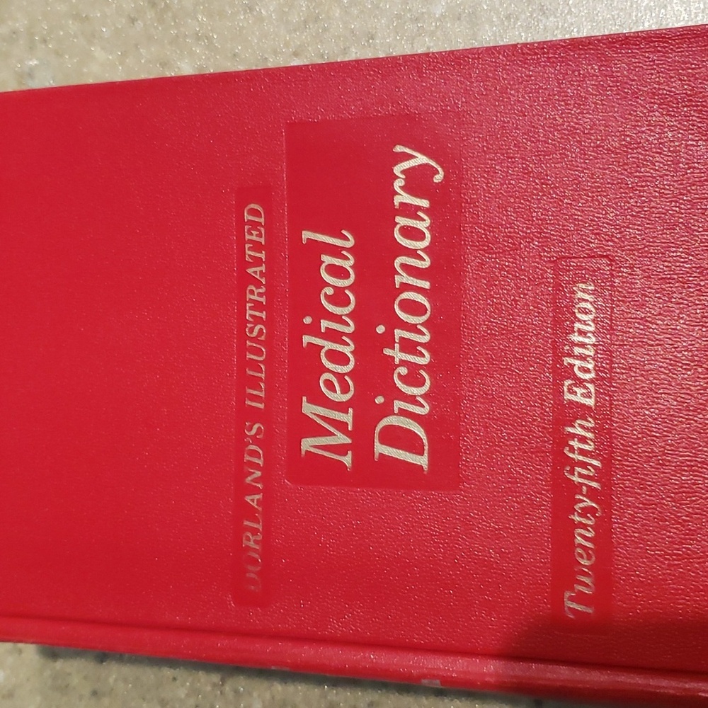 Dorland's Medical Dictionary, 25th edition, vintage